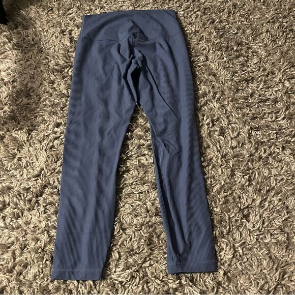 Lululemon align 25” ribbed leggings oasis blue size 8 - Picture 3 of 5